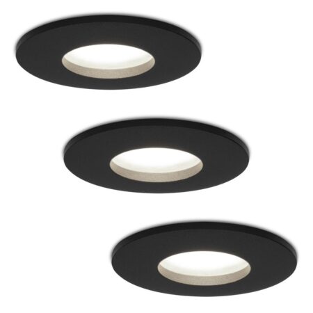 3x Porto LED Inbouwspots - Dimbaar - 4 Watt 6500K - IP44 Voor binnen en buiten | HOFTRONIC
