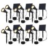 6 Sets van 2 Bend solar prikspots met los zonnepaneel - Incl. schemerschakelaar - 3000K warm wit - 2 lichtstanden - 200lm - 6-9 uur brandtijd - IP65 waterdicht | HOFTRONIC