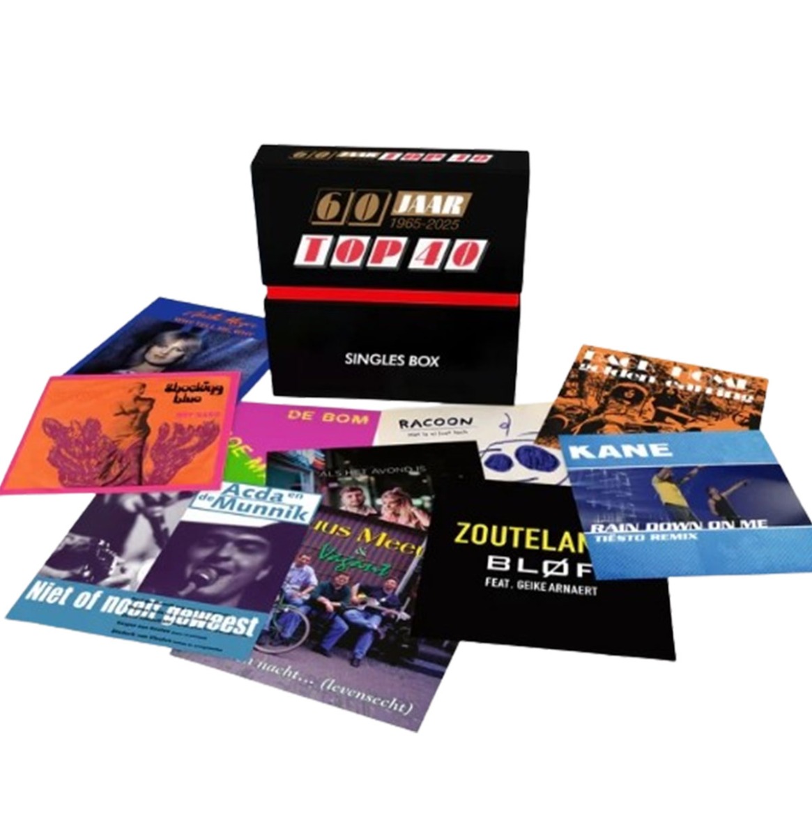 60 Jaar Top 40 Singles Box (10x 7" Singles) - Limited Edition (LP) | Fiftiesstore