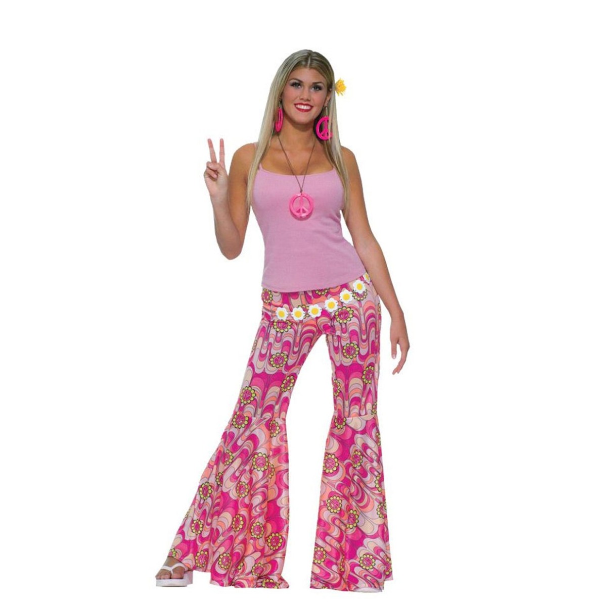 60's Flower Power Pants | 29% korting | Fiftiesstore