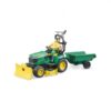 62104 Bruder Figuur Tuinman met Zitgrasmaaier met Aanhanger | Bruder