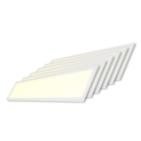6x LED Paneel - 30x120 cm - 36 Watt - 4860lm (135lm/W) - 3000K warm wit - Flikkervrij - UGR22 - 5 jaar garantie | HOFTRONIC