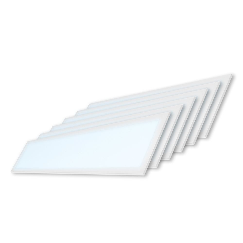 6x LED Paneel - 30x120 cm - 36 Watt - 4860lm (135lm/W) - 6500K daglicht wit - Flikkervrij - UGR22 - 5 jaar garantie | HOFTRONIC