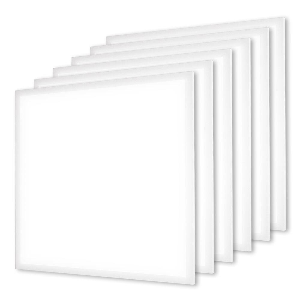 6x LED Paneel - 60x60 cm - 36 Watt - 4860lm (135lm/W) - 4000K neutraal wit - Flikkervrij - UGR19 - 5 jaar garantie | HOFTRONIC