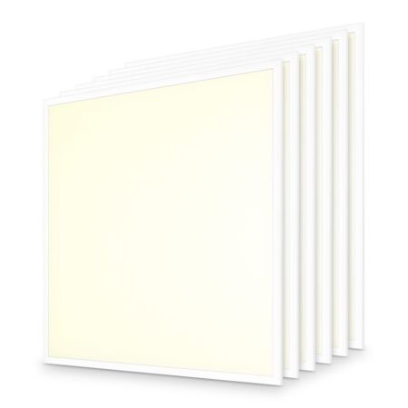 6x LED Paneel - 62x62 cm - 18/25 Watt - 4500 lumen - 180 lumen/watt - 3000K warm wit - UGR22 - Flikkervrij - Incl. Philips Xitanium Driver - 5 jaar garantie | HOFTRONIC