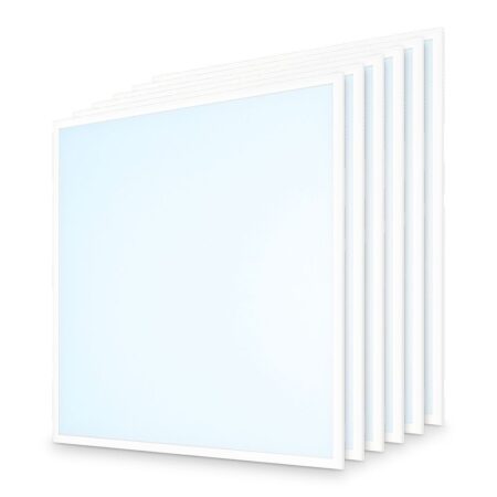6x LED Paneel - 62x62 cm - 18/25 Watt - 4500 lumen - 180 lumen/watt - 6500K daglicht wit - UGR<19 - Flikkervrij - Incl. Philips Xitanium Driver - 5 jaar garantie | HOFTRONIC