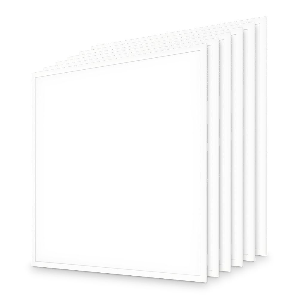 6x LED Paneel - 62x62 cm - 18/25 Watt - 4700 lumen - 190 lumen/watt - 4000K neutraal wit - UGR