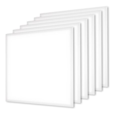 6x LED Paneel - 62x62 cm - 36 Watt - 4860lm (135lm/W) - 4000K neutraal wit - Flikkervrij - UGR22 - 5 jaar garantie | HOFTRONIC