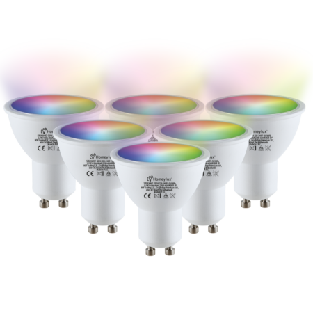 6x Smart GU10 spot - 38° - 4