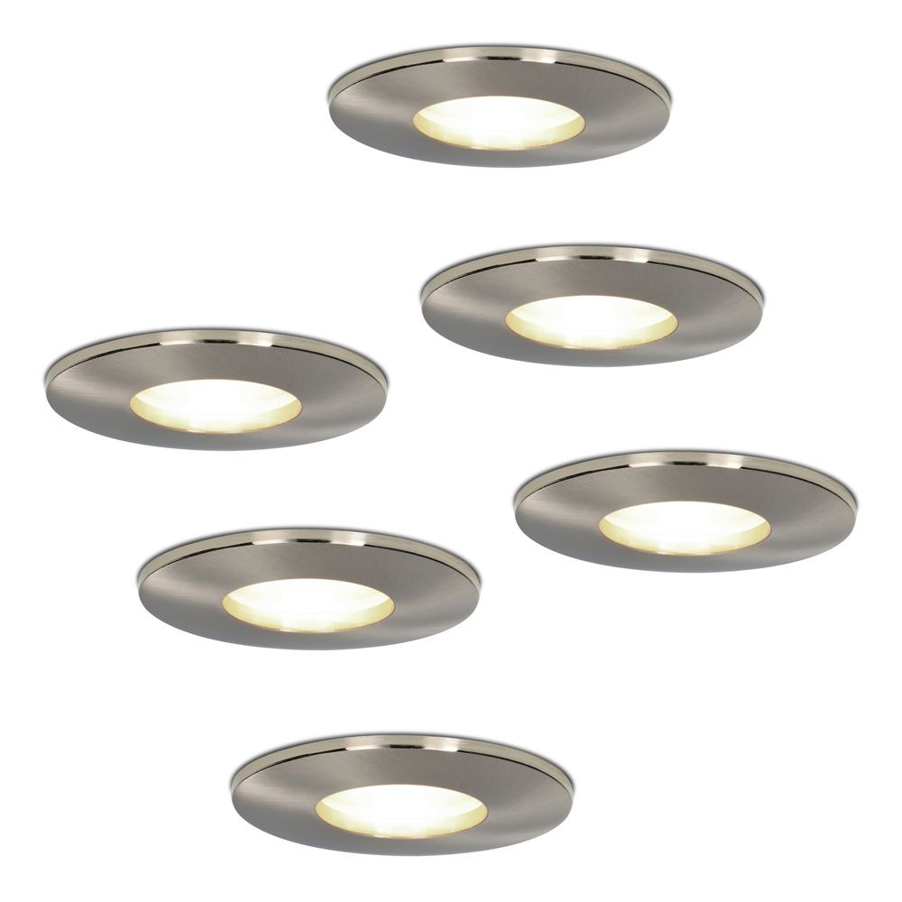6x Vegas LED Inbouwspots - Dimbaar - 4 Watt 4000K Neutraal Wit - IP44 - Spatwaterdicht Aluminium - Voor binnen