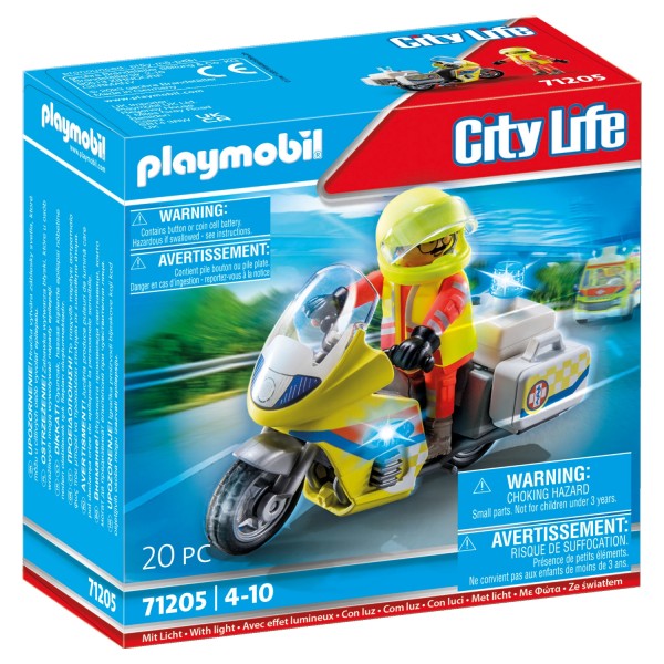 71205 Playmobil Noodmotorfiets met Zwaailicht | Playmobil