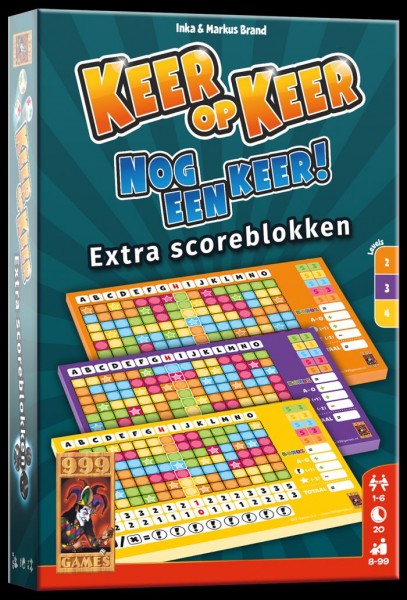 999-games Spel Keer Op Keer Scoreblok 3 Stuks Level 2