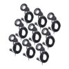 9x Sydney LED Prikspots - 1.5m kabel - 6500K - 4W 345lm - Kantelbaar - IP65 - Zwart | HOFTRONIC