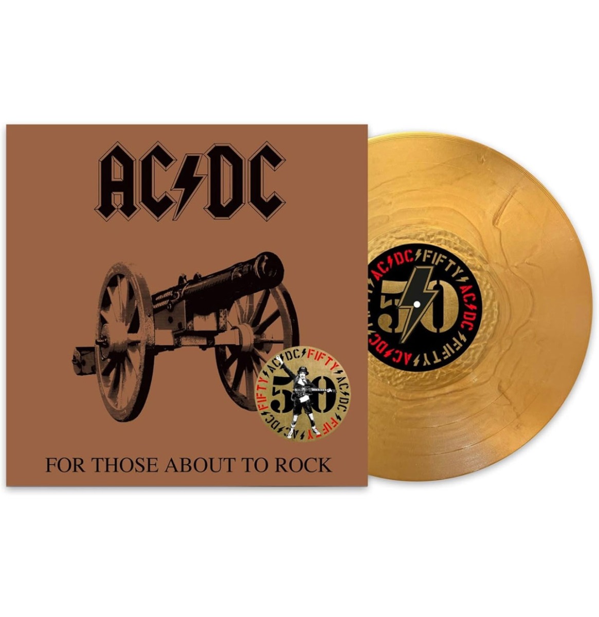 AC/DC - For Those About To Rock (Goud Vinyl) (LP) | Fiftiesstore