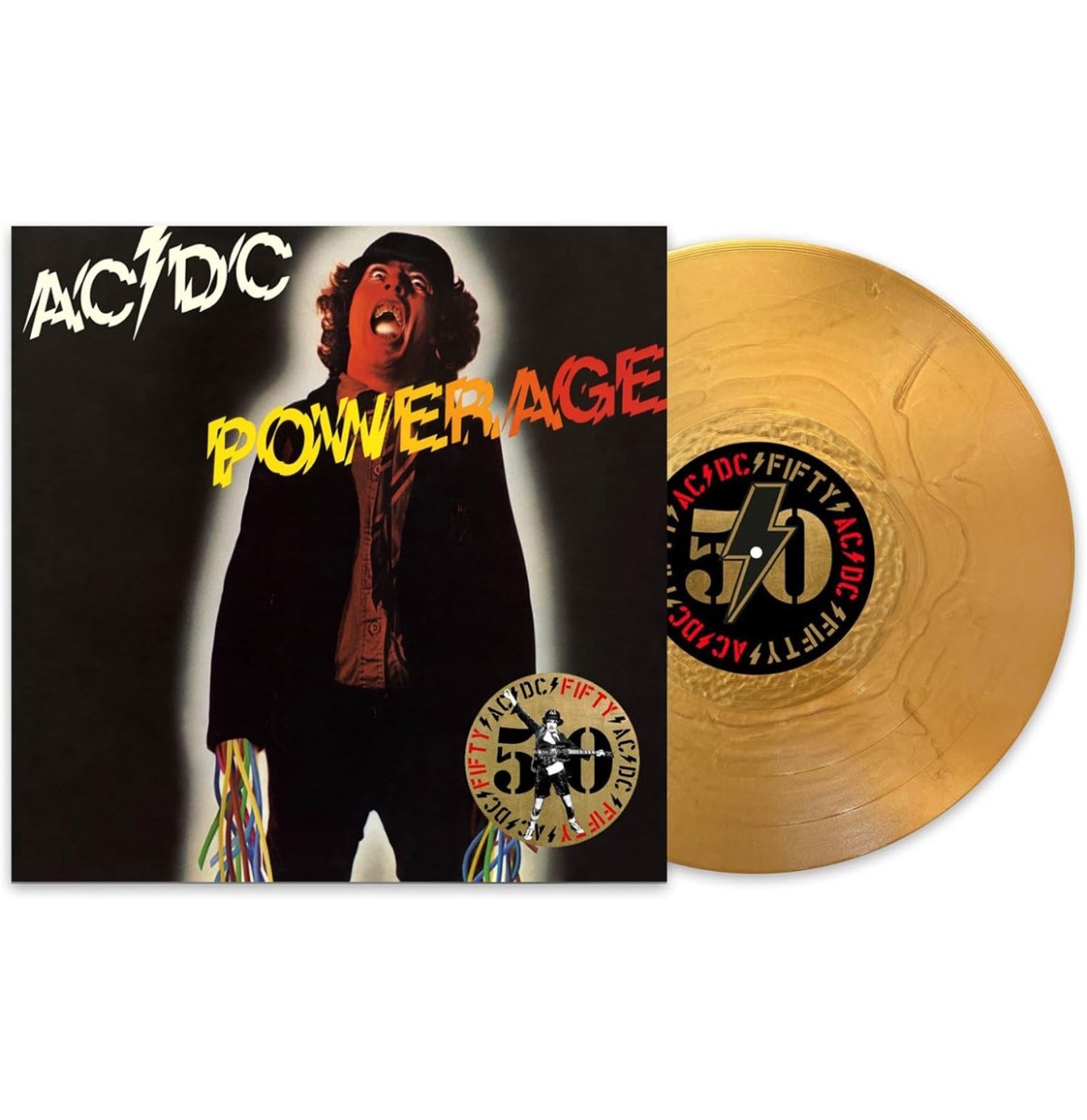 AC/DC - Powerage (Goud Vinyl) (LP) | Fiftiesstore