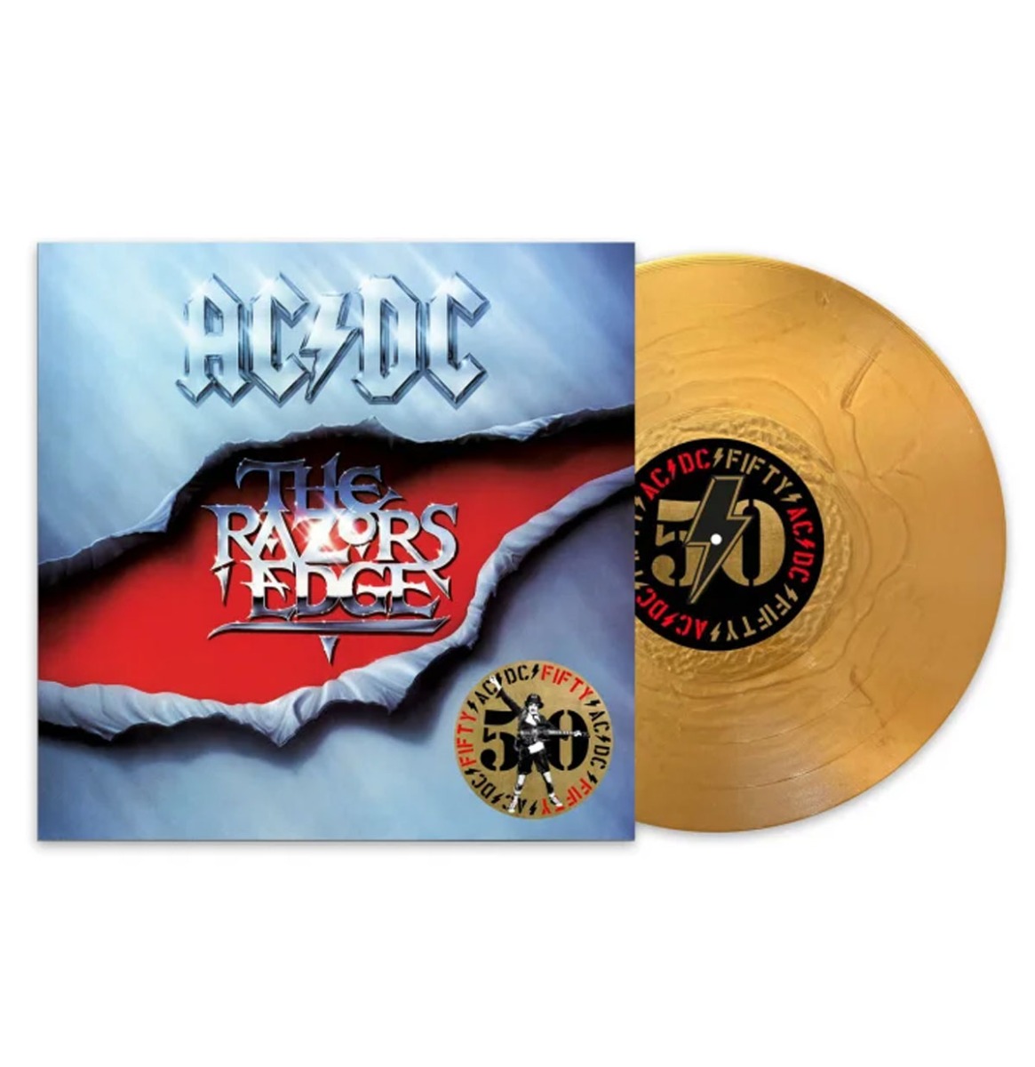 AC/DC - The Razors Edge (Goud Vinyl) (LP) | Fiftiesstore