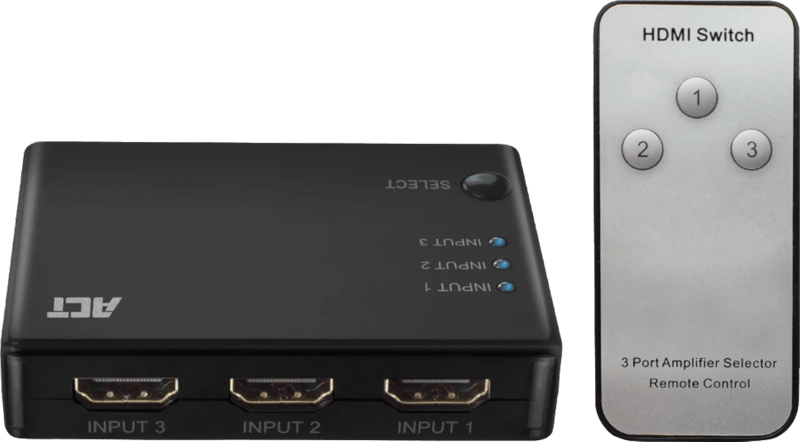 ACT AC7845 4K HDMI Switch 3x1