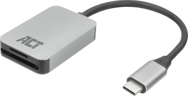 ACT USB-C kaartlezer voor SD en microSD