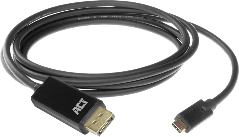 ACT USB-C naar DisplayPort Kabel 2 Meter
