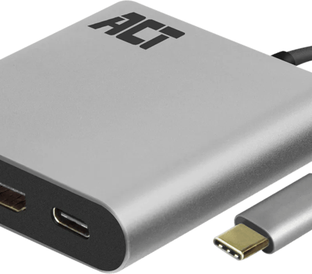 ACT USB-C naar USB en HDMI adapter met power delivery