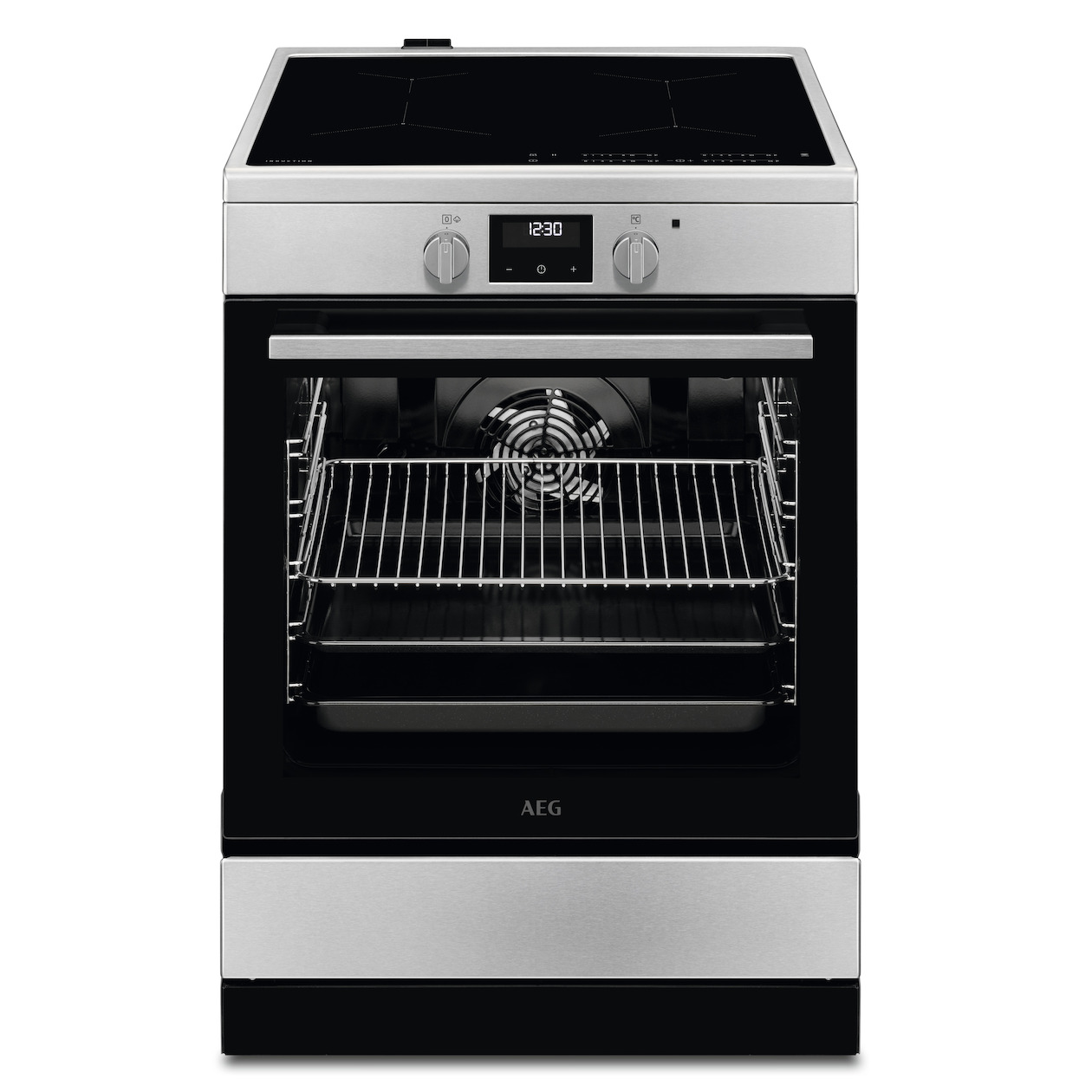 AEG CIB6646ABM Inductie fornuis Grijs | AEG