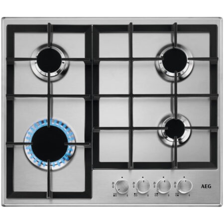 AEG HGB64200SM Gas kookplaat Grijs | AEG