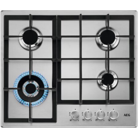 AEG HGB64400SM Gas kookplaat Grijs | AEG