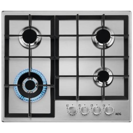 AEG HGB64420SM Gas kookplaat Grijs | AEG