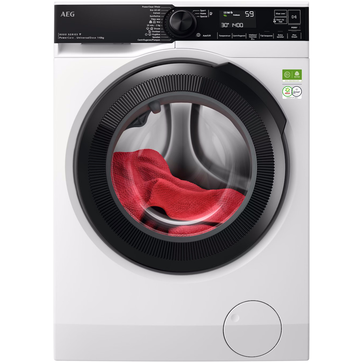 AEG LR86XDOSE Wasmachine Wit | AEG