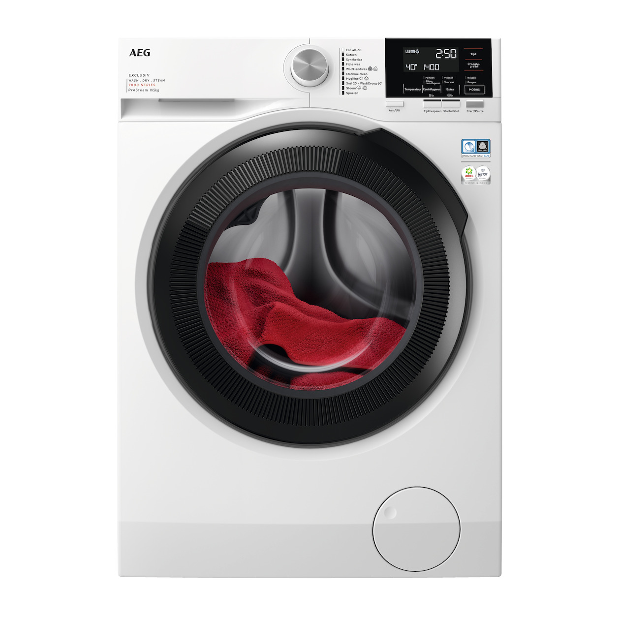 AEG LWR739X64 7000 serie ProSteam Was-droogcombinatie Wit | AEG