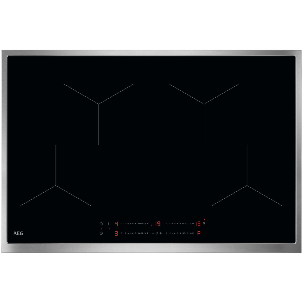 AEG TO84IA0FXB Inductie kookplaat Zwart | AEG