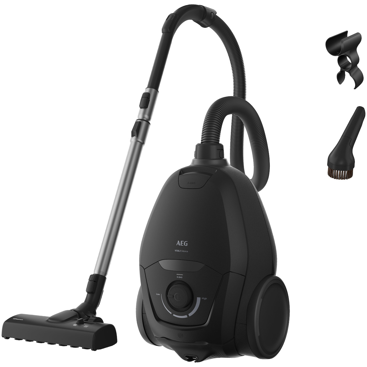AEG VX83-2EBR Stofzuiger met zak Zwart | AEG