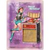 AMI Continental 2 Jukebox - Millie Michelle - Metalen Bord Met Reliëf - 30 x 40 cm | Ami