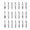 AMI Letter/Nummer Stickers Voor Platenmand Model G Tot Continental 2 (200 select) | Ami