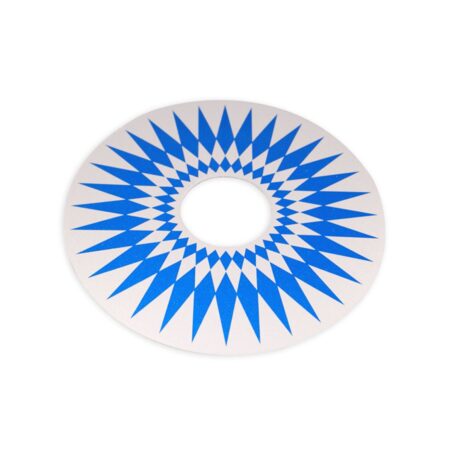 AMI Model J/K Jukebox Metalen Inlegschijf Voor Draaitafel (Blauw-Zilver) | Ami