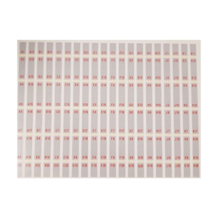 AMI WQ200 Wallbox Nummer Strips - Grijs | Fiftiesstore