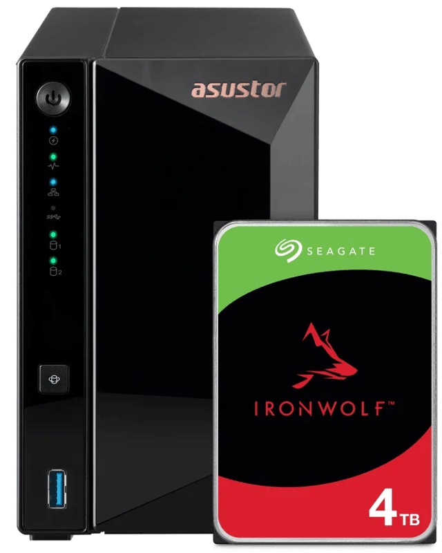 ASUSTOR AS3302T v2 + Seagate Ironwolf 4TB