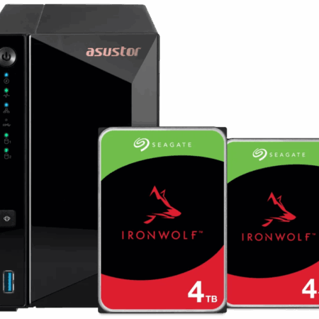 ASUSTOR AS3302T v2 + Seagate Ironwolf 8TB (2x4TB)