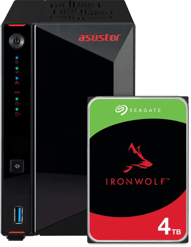 ASUSTOR AS5402T + Seagate Ironwolf 4TB