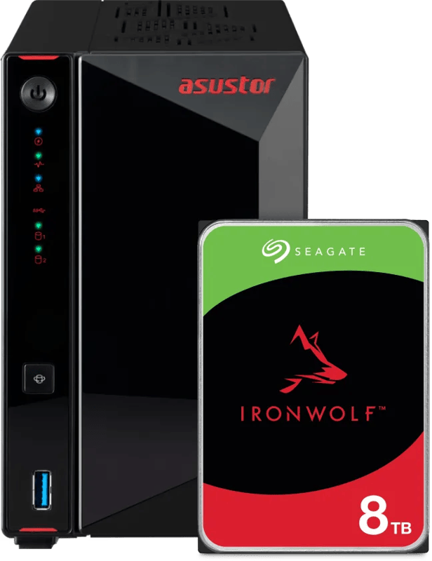 ASUSTOR AS5402T + Seagate Ironwolf 8TB