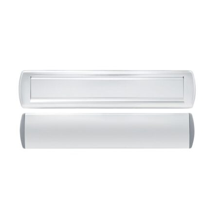 AXA AXA briefplaat met tochtklep en schacht Curve Plus deurdikte tot 72mm. - aluminium naturel | AXA
