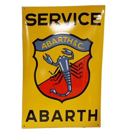 Abarth Service Emaille Bord - 60 x 40cm | Fiat