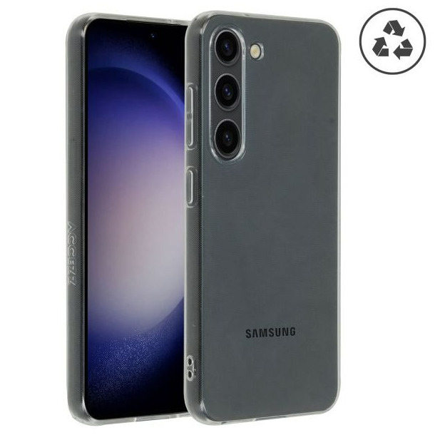 Accezz 100% Recycled Clear Backcover Samsung Galaxy S23 Telefoonhoesje Transparant | Accezz