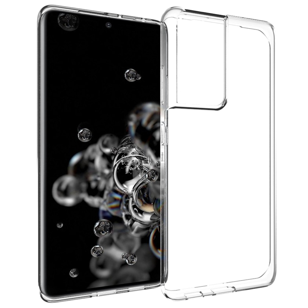 Accezz Clear Backcover Samsung Galaxy S21 Ultra Telefoonhoesje Transparant | Accezz