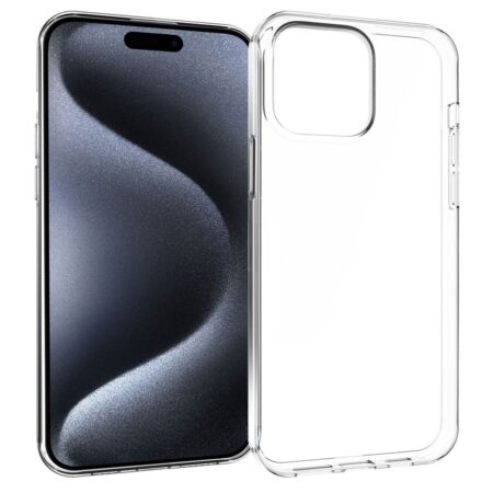 Accezz Clear Backcover iPhone 15 Pro Max Telefoonhoesje Transparant | Accezz