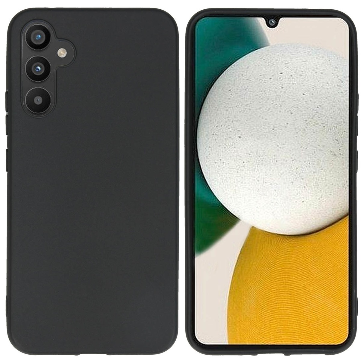 Accezz Color Backcover Samsung Galaxy A34 (5G) Telefoonhoesje Zwart | Accezz