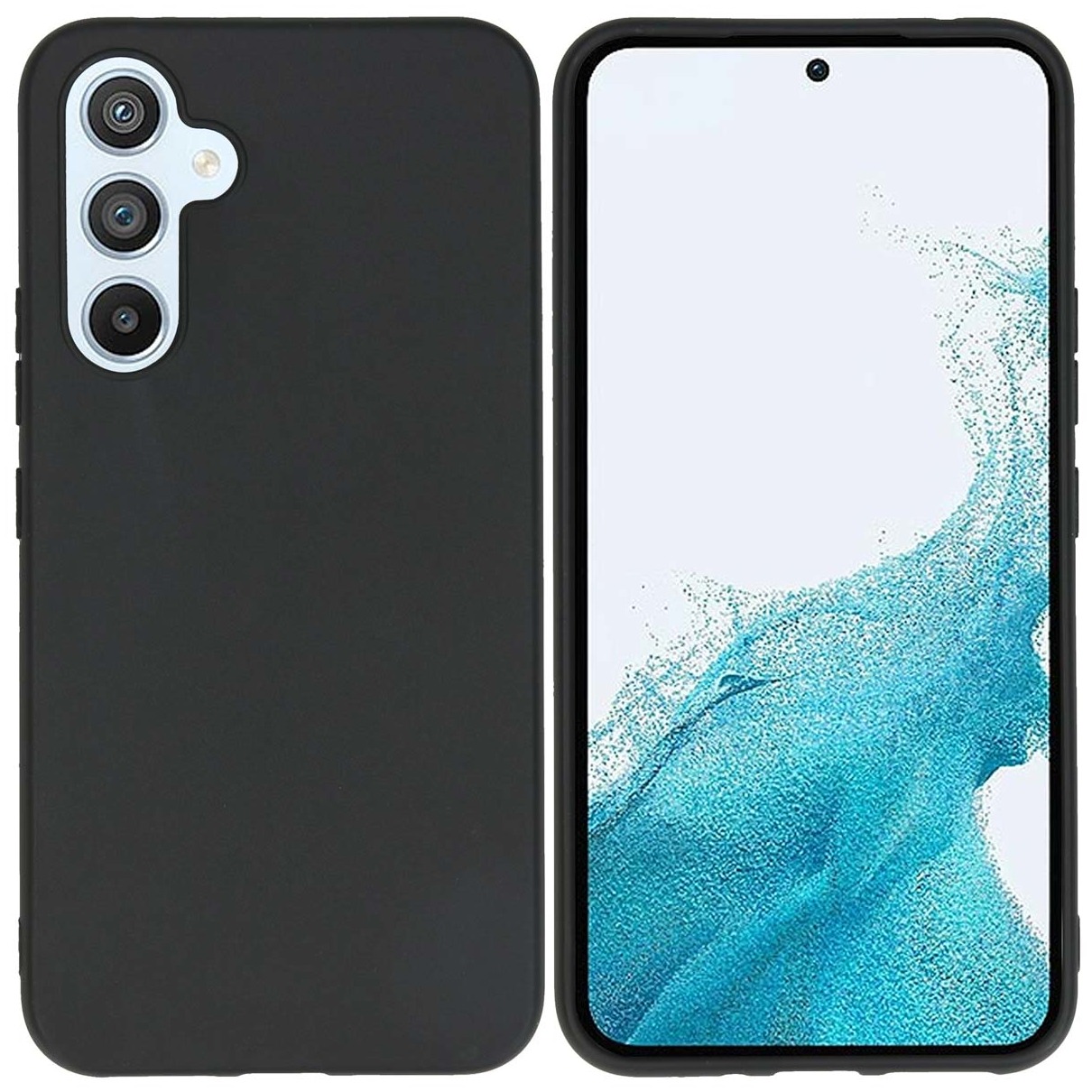 Accezz Color Backcover Samsung Galaxy A54 (5G) Telefoonhoesje Zwart | Accezz