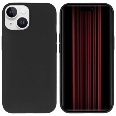 Accezz Color Backcover iPhone 15 Telefoonhoesje Zwart | Accezz