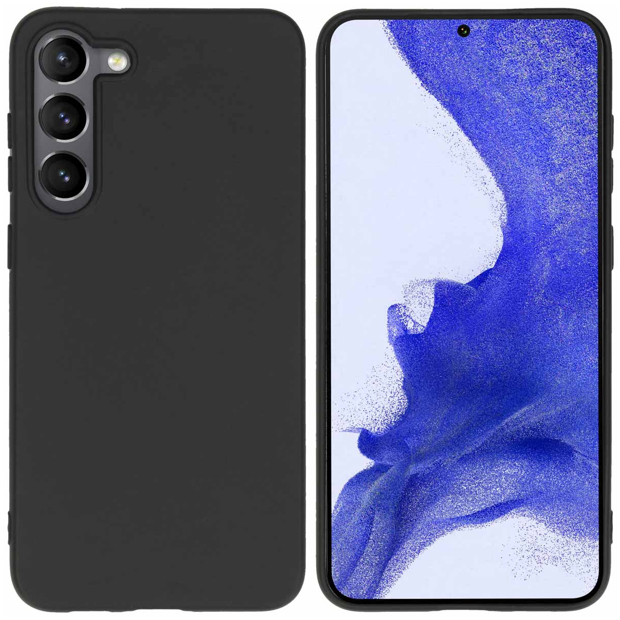Accezz Color Backcover voor de Samsung Galaxy S23 Plus Telefoonhoesje Zwart | Accezz