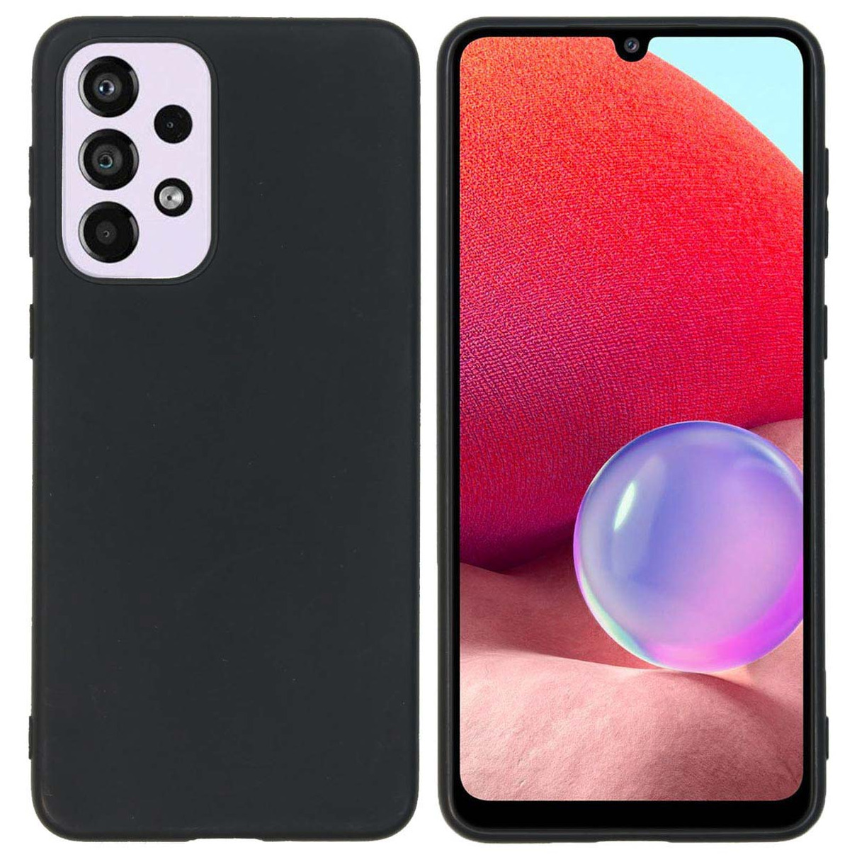 Accezz Color Case voor Samsung Galaxy A33 Telefoonhoesje Zwart | Accezz